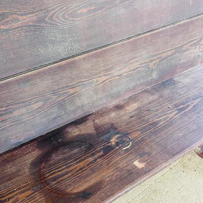 Old church pew