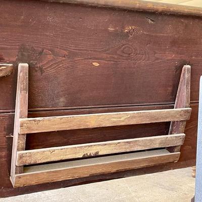 Old church pew