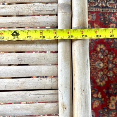Vintage folding bamboo table