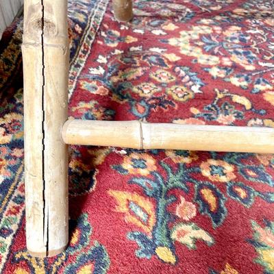 Vintage folding bamboo table