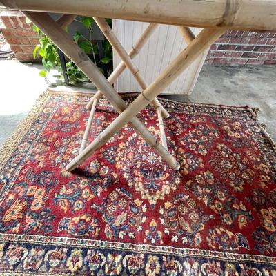 Vintage folding bamboo table