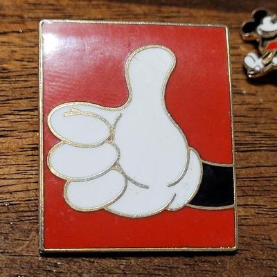 154: Mickey Mouse Pin and Mickey & Minnie Tie Bar