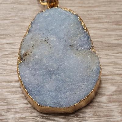 #161: Dyed Quartz Geode Pendant