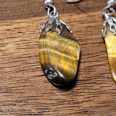 #163: Tiger's Eye Earrings