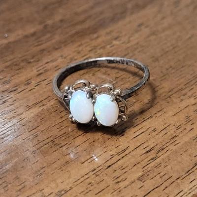 #182: Sterling Silver and Opal Ring