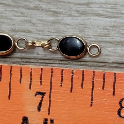 #189: 14kt and Onyx Bracelet