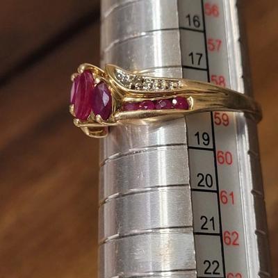 #190: 14kt Plumb Ruby Ring