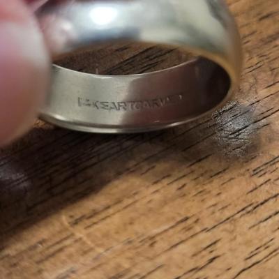 #191: 14kt Art Carved Gold Band