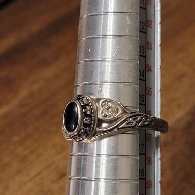 #193: 10kt Gold Onyx & Diamond Niwot Class Ring