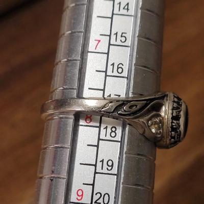 #193: 10kt Gold Onyx & Diamond Niwot Class Ring