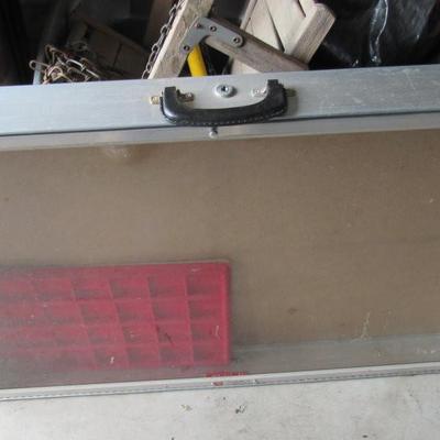 Lot 440:  Large Metal Table Top Display Cabinet