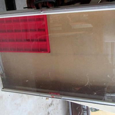 Lot 440:  Large Metal Table Top Display Cabinet