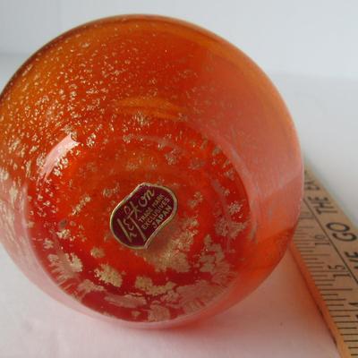 Lot 445: Vintage MCM Lefton Spangle Glass Pitcher