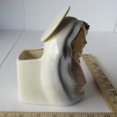 Lot 451:  Vintage Japan Madonna and Child Planter