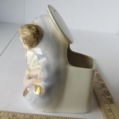 Lot 451:  Vintage Japan Madonna and Child Planter
