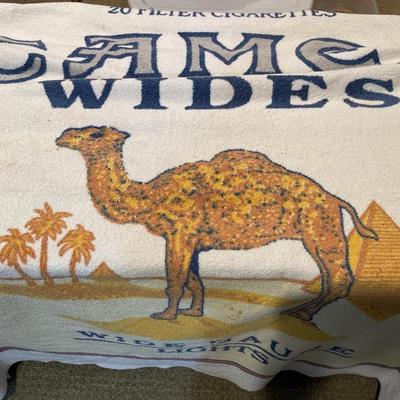 Large Camel beach towel & Marlboro sleeping bag