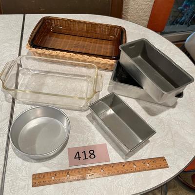 Lot of baking pans