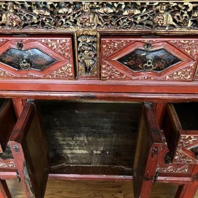 Vintage Asian Cabinet