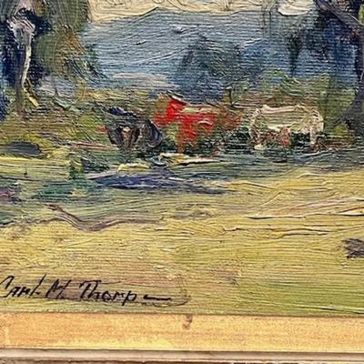 Original Oil Painting By Listed Artist Carl M. Thorp