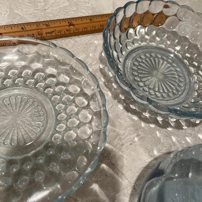 Lot of blue glass