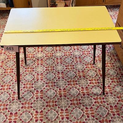 Formica top metal school table