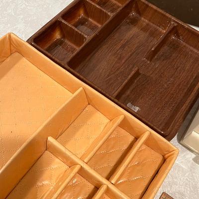 Lot of jewelry box & trays