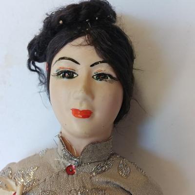 1960s Vietnamese costume Doll in beautiful fancy dress