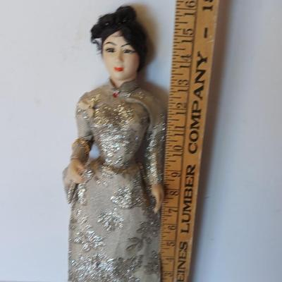 1960s Vietnamese costume Doll in beautiful fancy dress