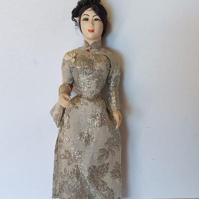 1960s Vietnamese costume Doll in beautiful fancy dress