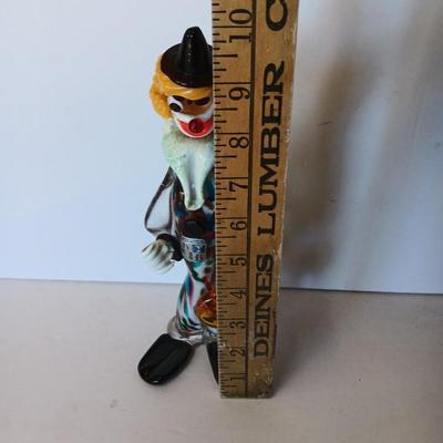 Original Murano glass creation Hand-blown Italy art glass clown