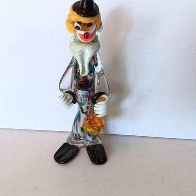 Original Murano glass creation Hand-blown Italy art glass clown
