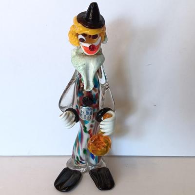 Original Murano glass creation Hand-blown Italy art glass clown