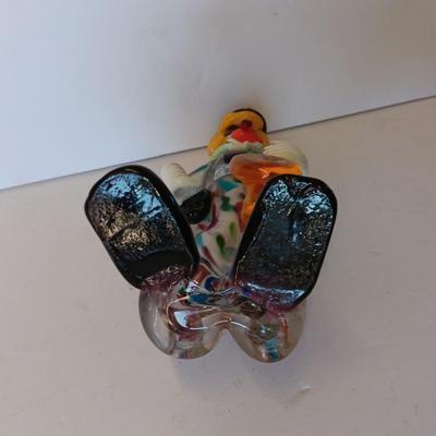 Original Murano glass creation Hand-blown Italy art glass clown