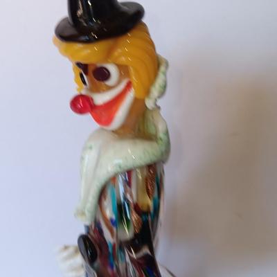 Original Murano glass creation Hand-blown Italy art glass clown