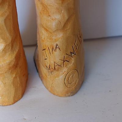 Vintage Jim Maxwell signed Clown with a balloon figure