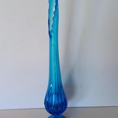 Beautiful Swung vase - Mid Century Modern Sapphire Royal Blue Swung Vase