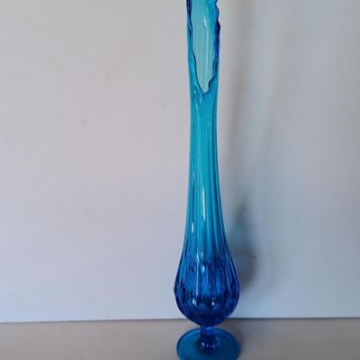 Beautiful Swung vase - Mid Century Modern Sapphire Royal Blue Swung Vase