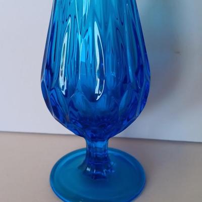Beautiful Swung vase - Mid Century Modern Sapphire Royal Blue Swung Vase