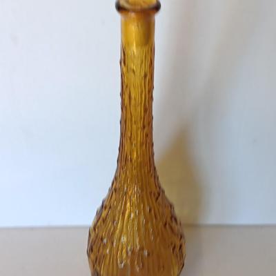Wonderful Italian Rossini Empoli Mid Century Modern vase - Honey Amber Glass
