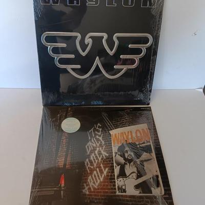 Two Waylon Collectible LP records