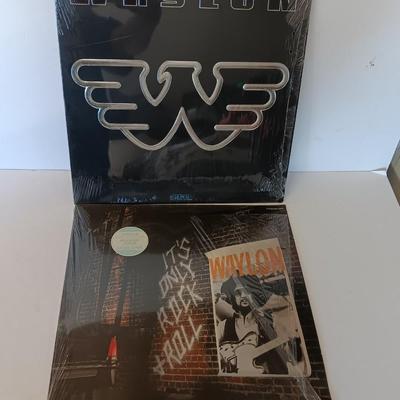 Two Waylon Collectible LP records