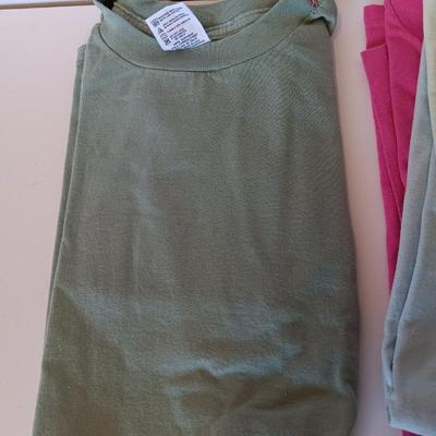 Four brand new!  colorful unisex Anvil pre-shrunk Size Medium T-shirts
