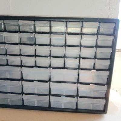 Brand new Organizing Bin - 44 Clear Drawers Stackable Storage Cabinet Parts / hardware / crafts