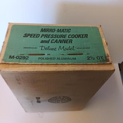 Vintage Brand new in sealed box Mirro-Matic speed pressure cooker and Canner