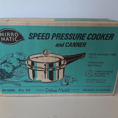 Vintage Brand new in sealed box Mirro-Matic speed pressure cooker and Canner