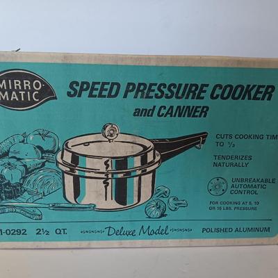 Vintage Brand new in sealed box Mirro-Matic speed pressure cooker and Canner
