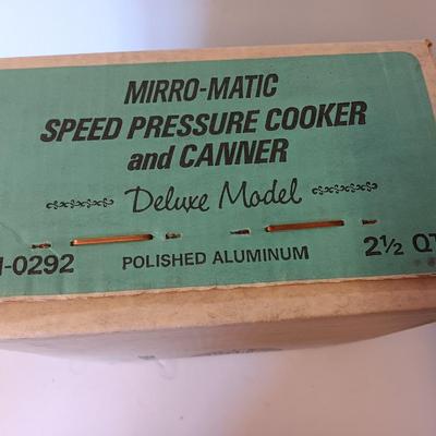 Vintage Brand new in sealed box Mirro-Matic speed pressure cooker and Canner