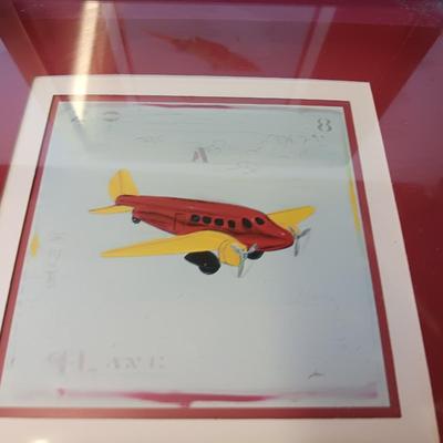 Two framed Airplane pictures "Up in the air" by Paull Gibson