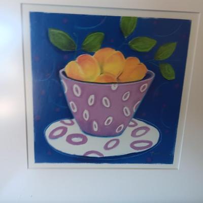 Two Cute and fun framed fruit inspired pictures