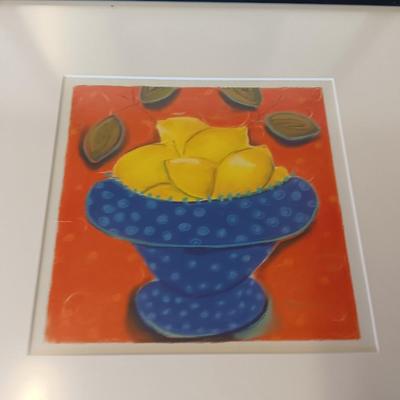 Two Cute and fun framed fruit inspired pictures
